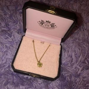 Juicy Couture Crystal Heart Necklace